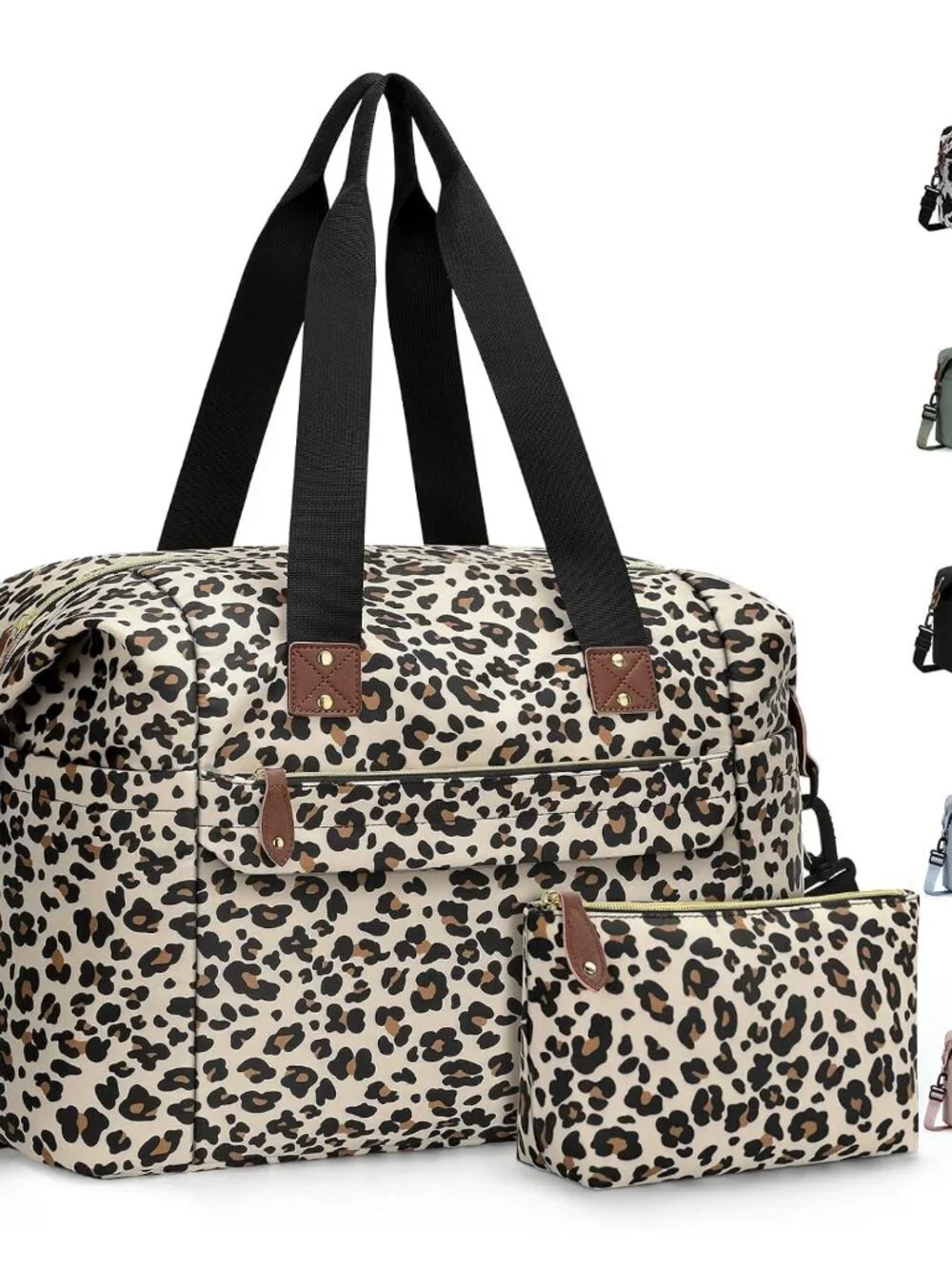Travel Duffle Bag, Waterproof Weekender Overnight Hospital Bags for Women Men wi